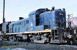 CNJ, Central Railroad of New Jersey RS3 1550, rest in Kearny, New Jersey. February 12, 1977. 